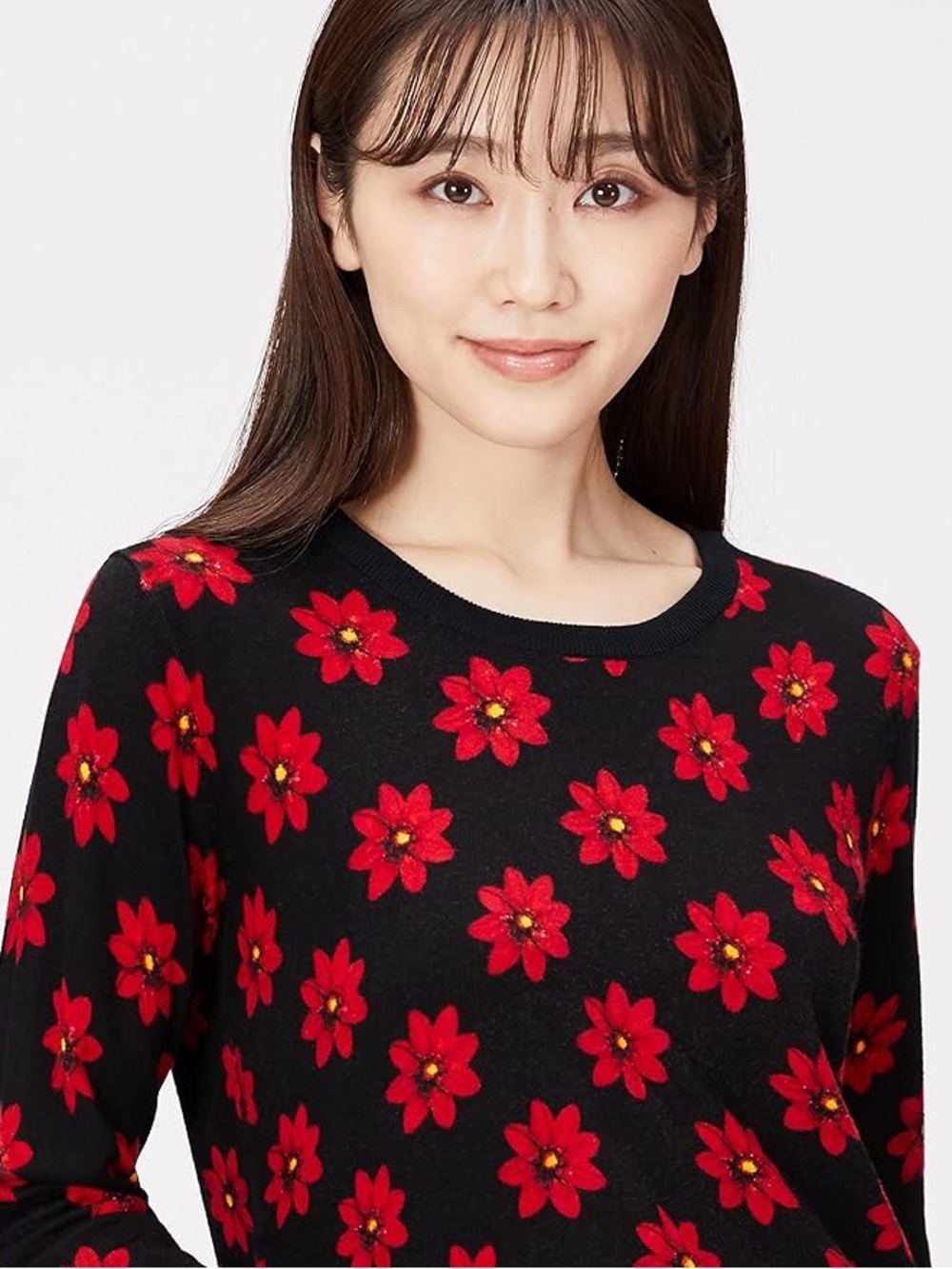 Desigual Black Floral Sweater